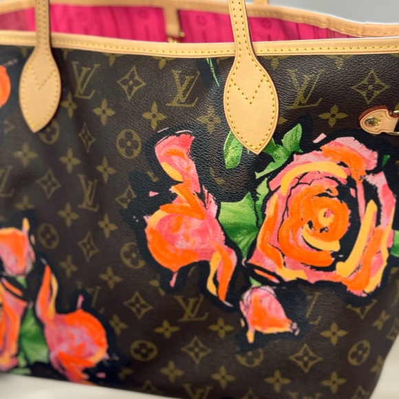 Stephen Spouse Limited edition Neverfull MM Roses new vanchetta replaced by LV - Picture 6 of 17